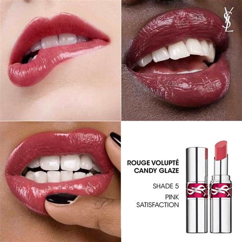 ysl gloss volupte 103|ysl candy glaze 05.